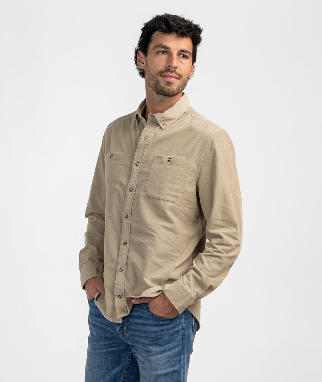 Fieldstone Cord Flannel - Mojave - Image 3