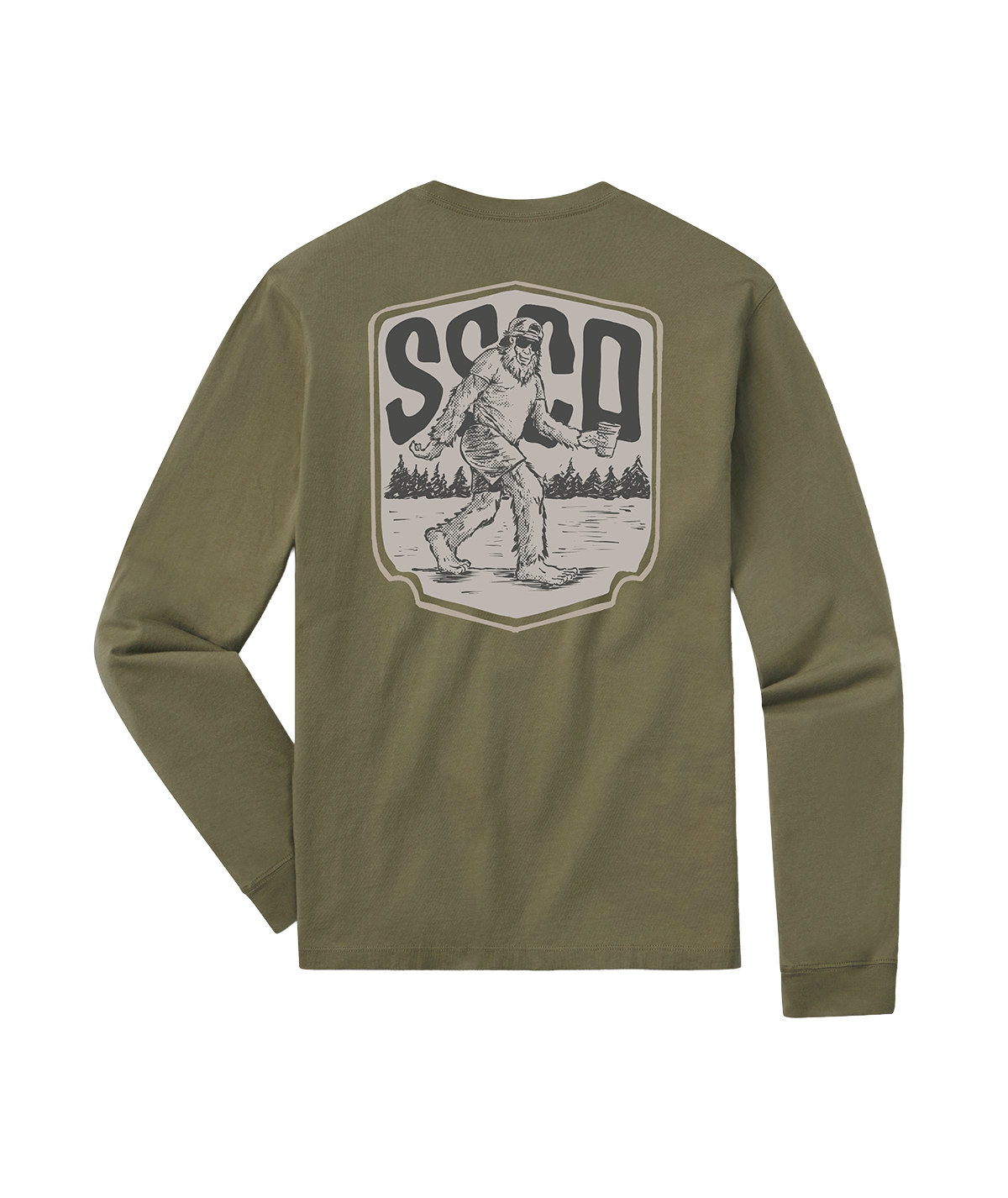Brosquatch Tee LS - Spanish Moss - Image 1