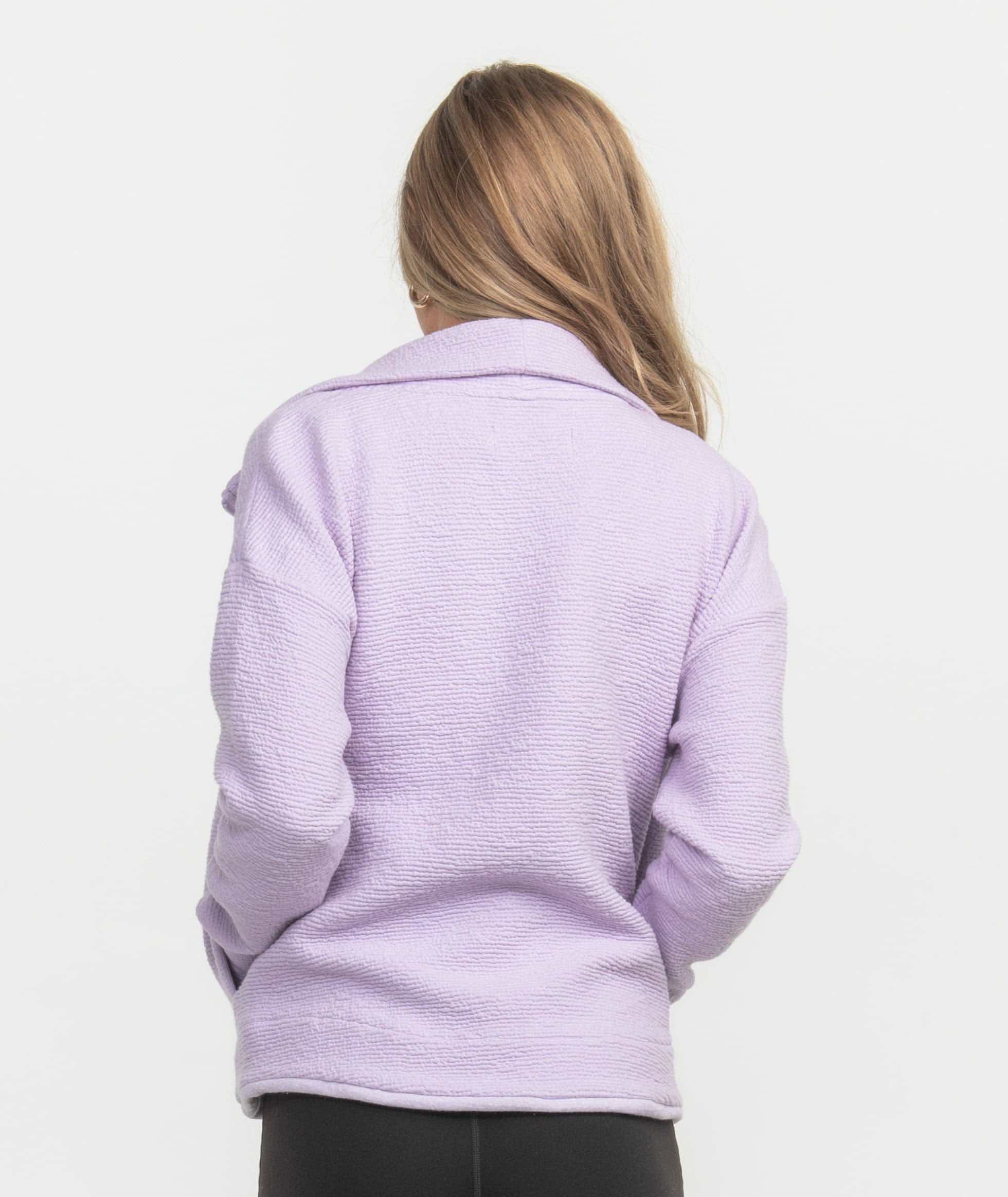 Textured Performance Jacket - Pastel Lilac - Image 3