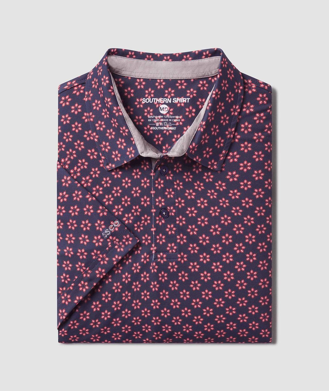 Down Set Hut Printed Polo - Gameday - Image 1