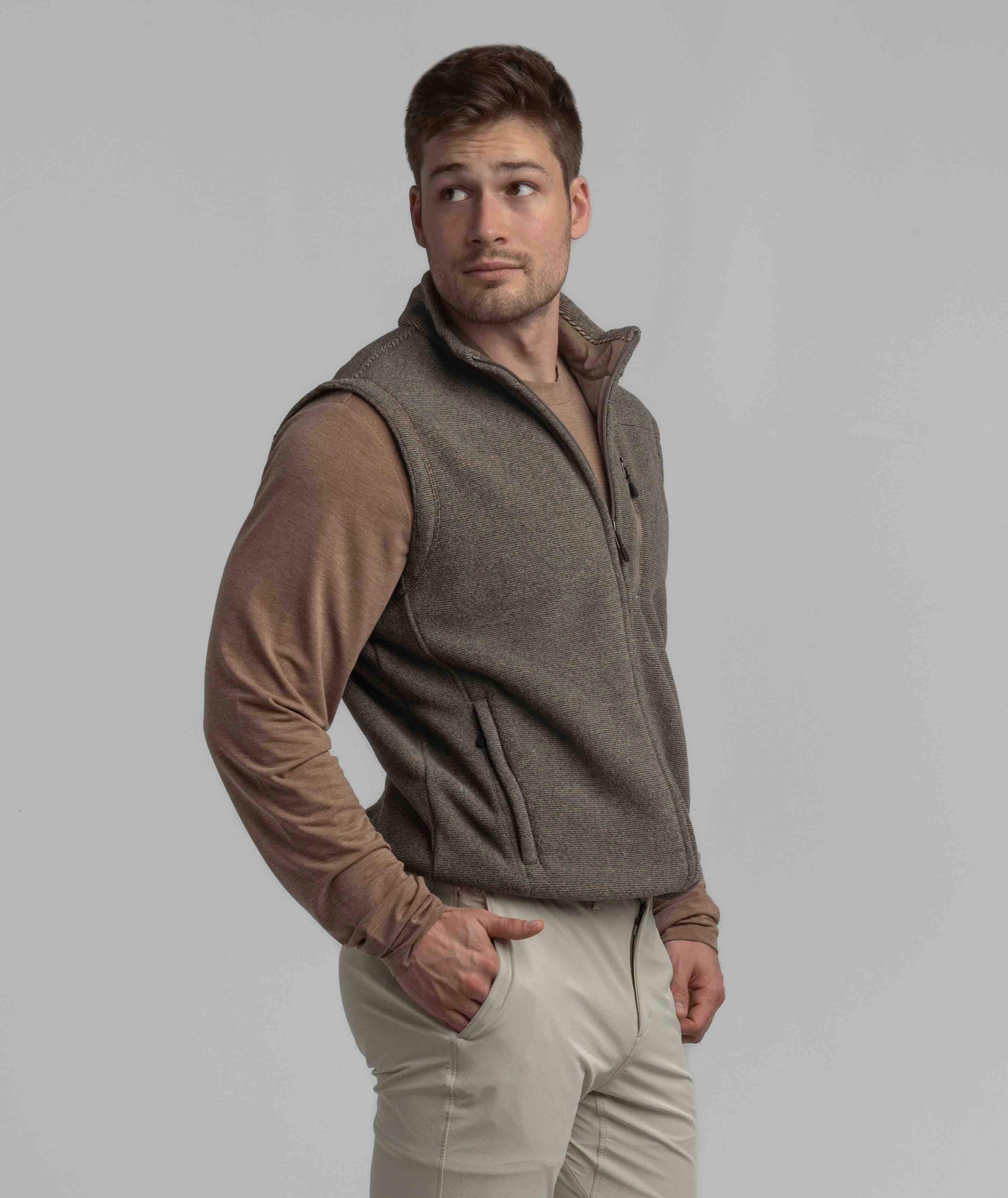Basecamp Fleece Vest - Caribou - Image 3