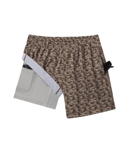 Everyday Hybrid Shorts - Mallard Mirage - image 3