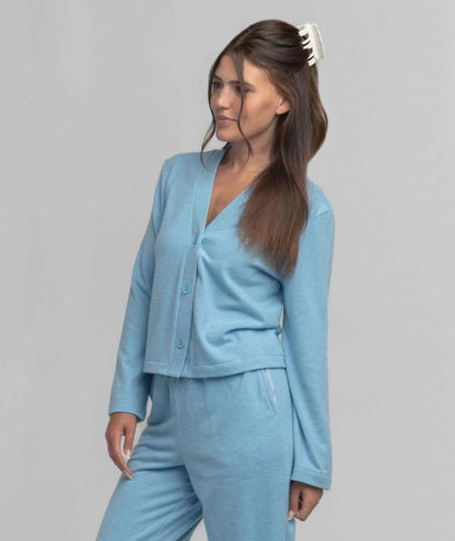 Cozy Cloud Cardigan - Ocean Breeze - image 2