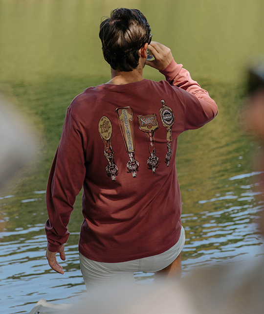 Pour Decisions Tee LS - Red River - Image 2