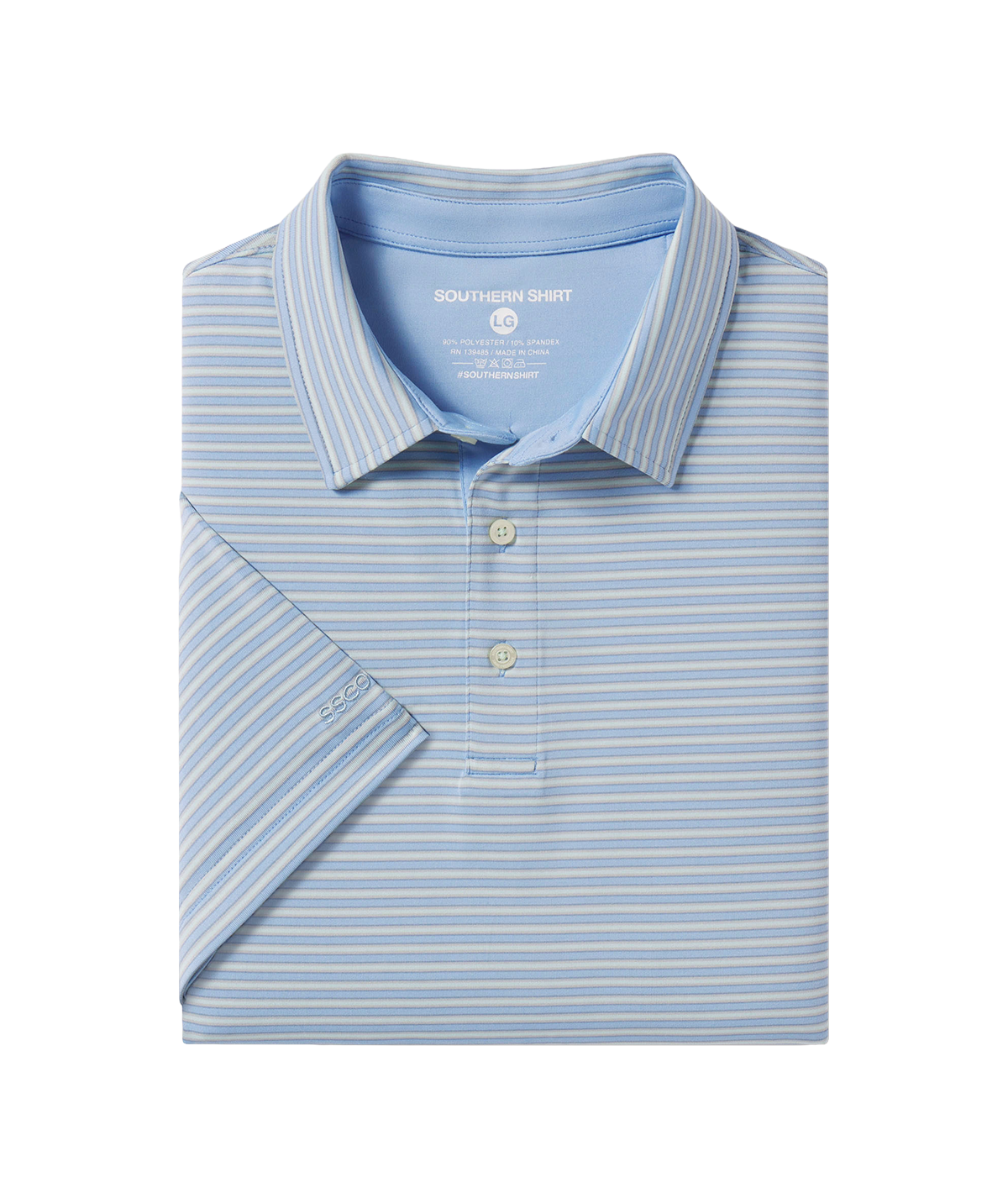 Scoreboard Stripe Polo - Tidewater - Image 1