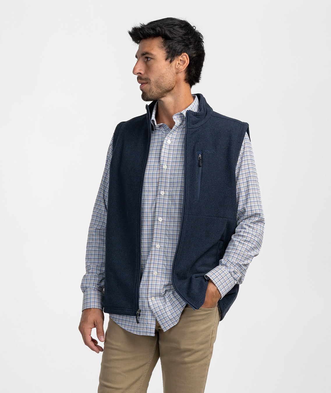 Brushline Fleece Vest - Eclipse - Image 1