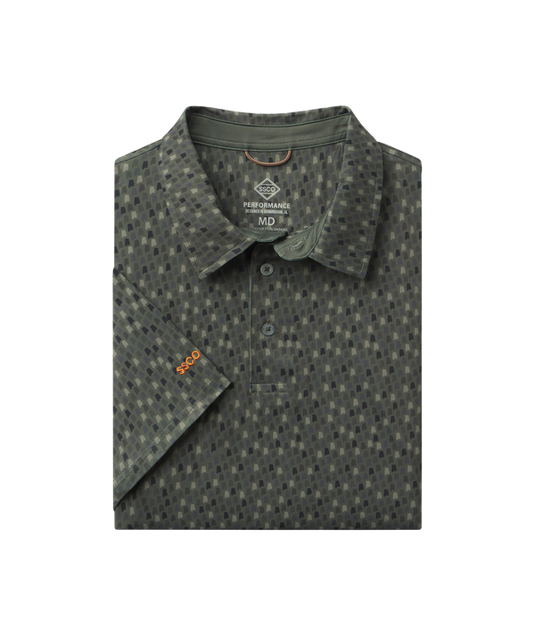 Southern Sportsman Printed Polo - Talladega Pine