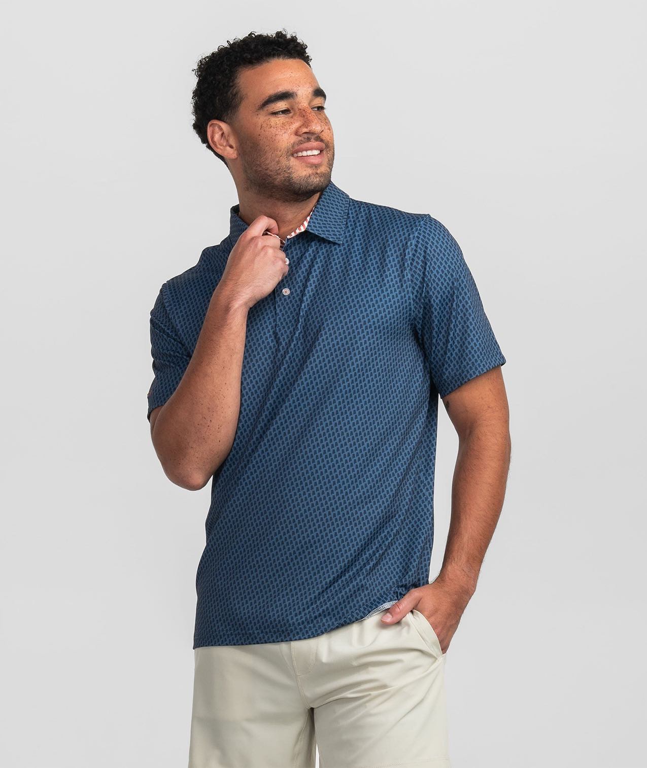 Sweet Home Printed Polo - Vintage Indigo - Image 2