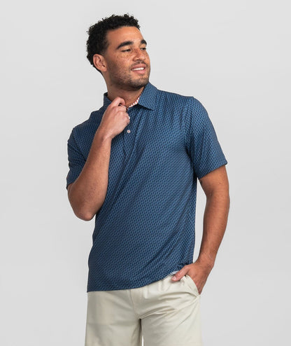 Sweet Home Printed Polo - Vintage Indigo - Image 2