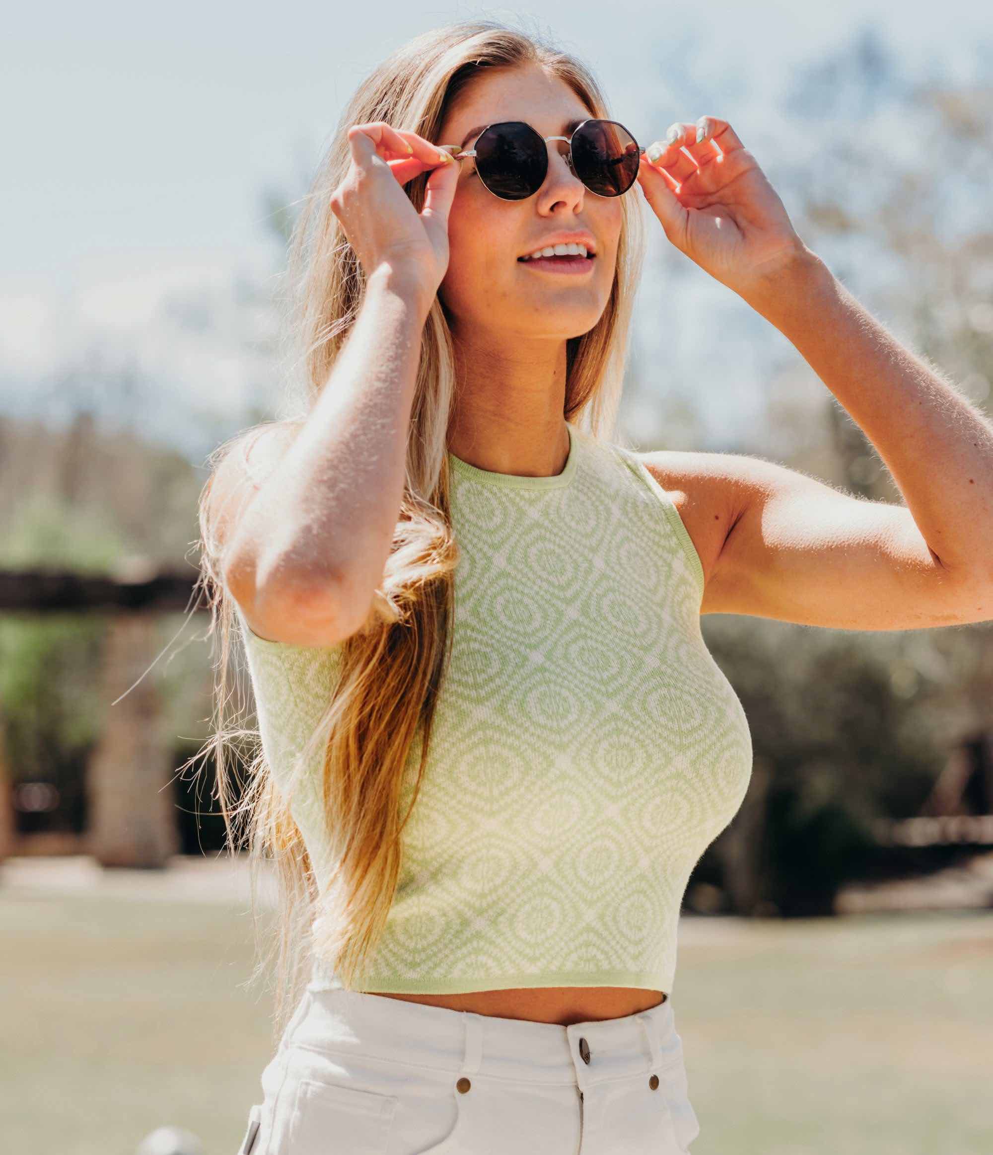 Groove On Knit Tank - Kaleidoscope - Image 3