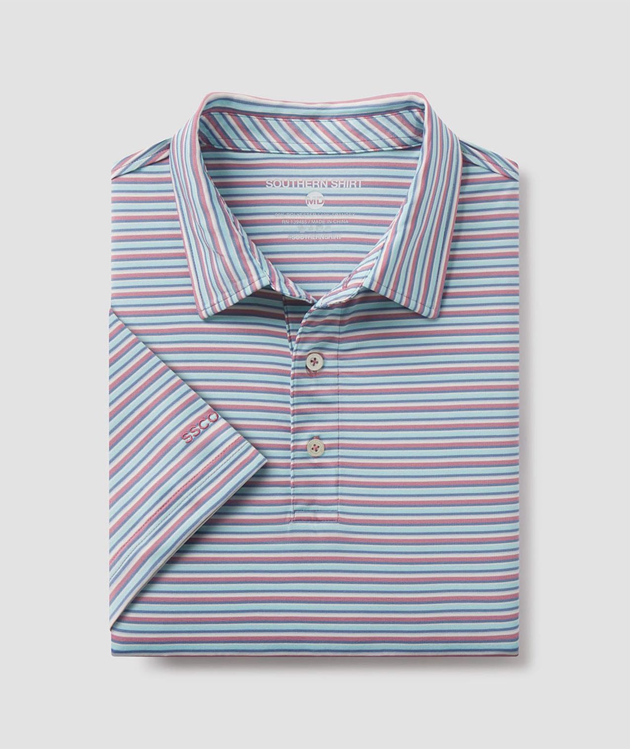 Tybee Stripe Polo - Tropsicle - Image 1