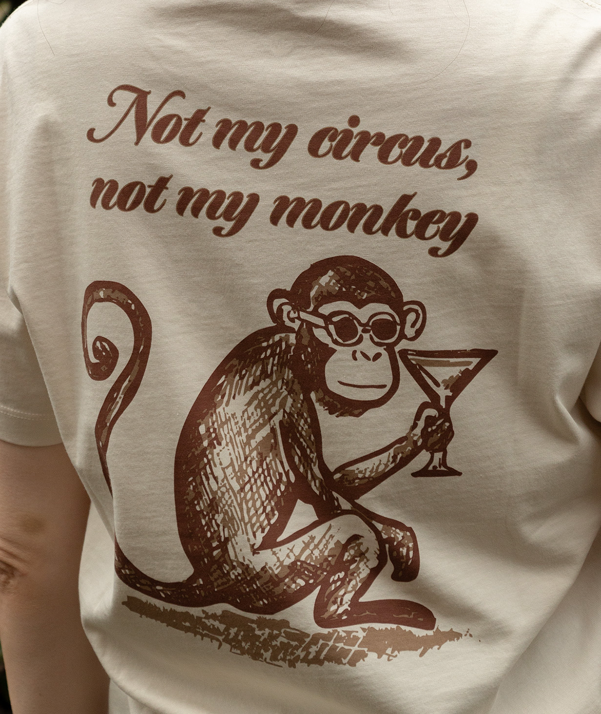 Not My Monkey Tee SS - Moonlight - Image 1