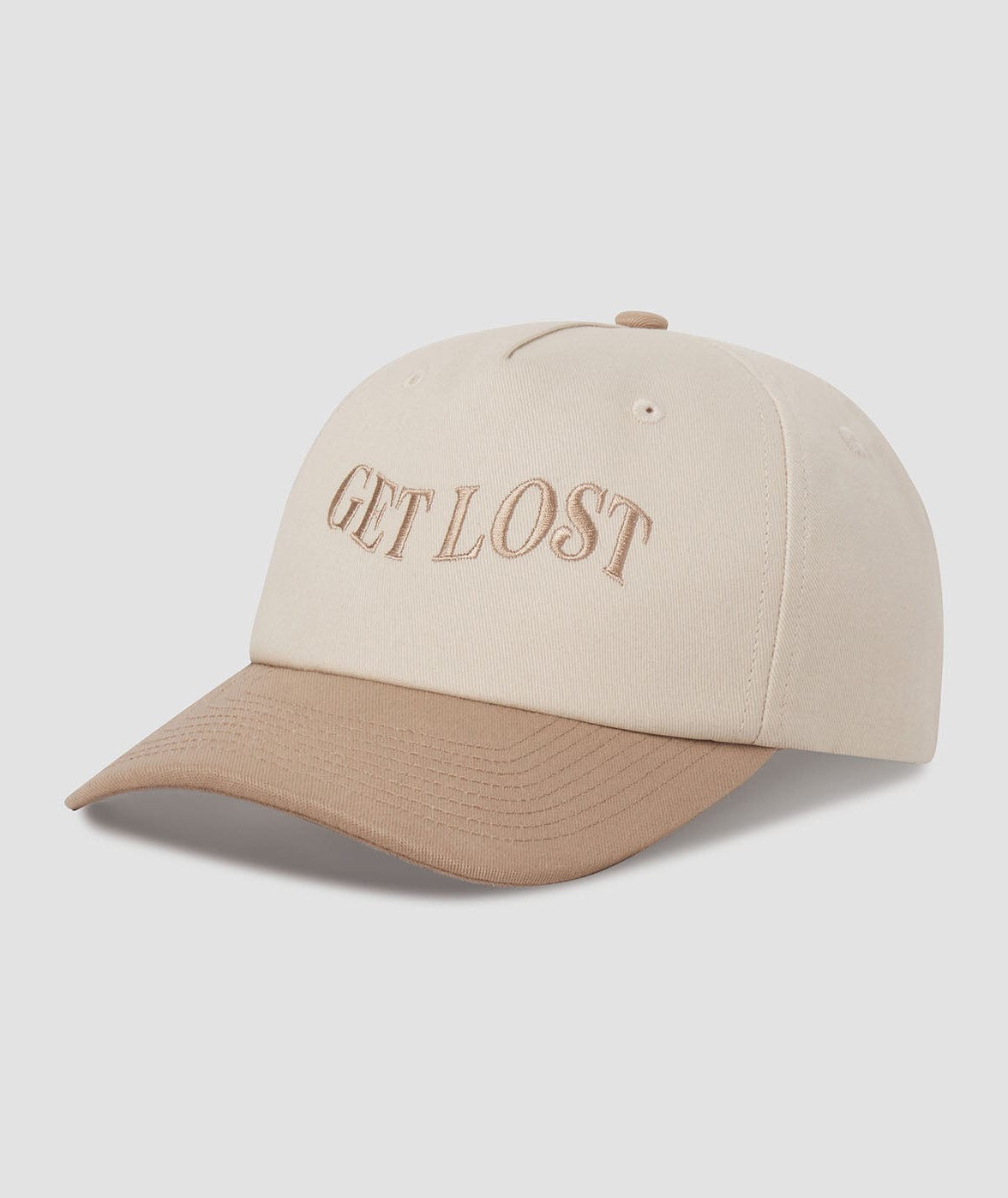 Two Tone Trucker Hat - Warm Taupe - Image 1