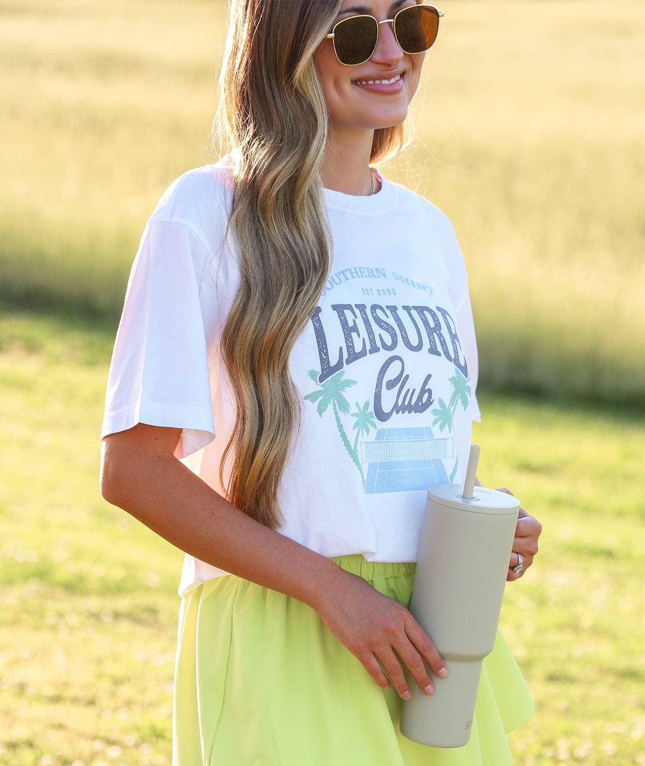 Leisure Club Tee SS - Bright White - Image 2