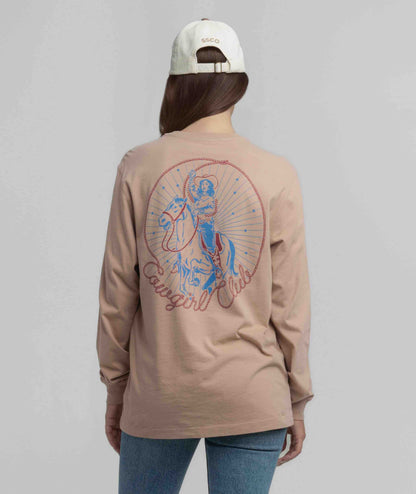 Giddy Up Tee LS - Chestnut - Image 3