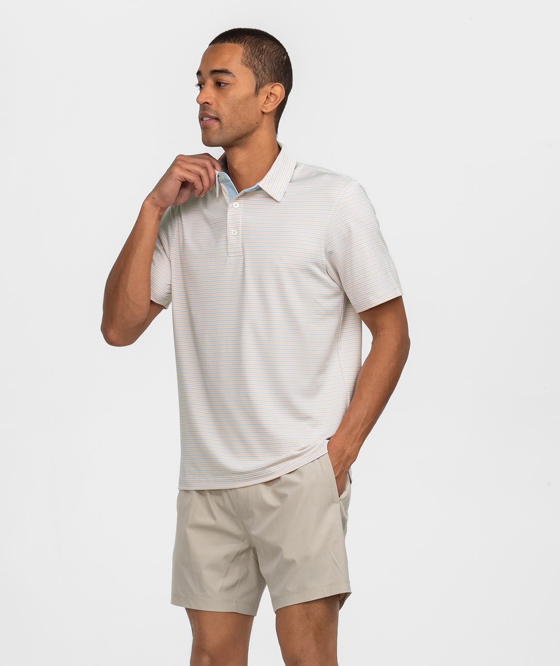 Scoreboard Stripe Polo - Cabana - Image 2