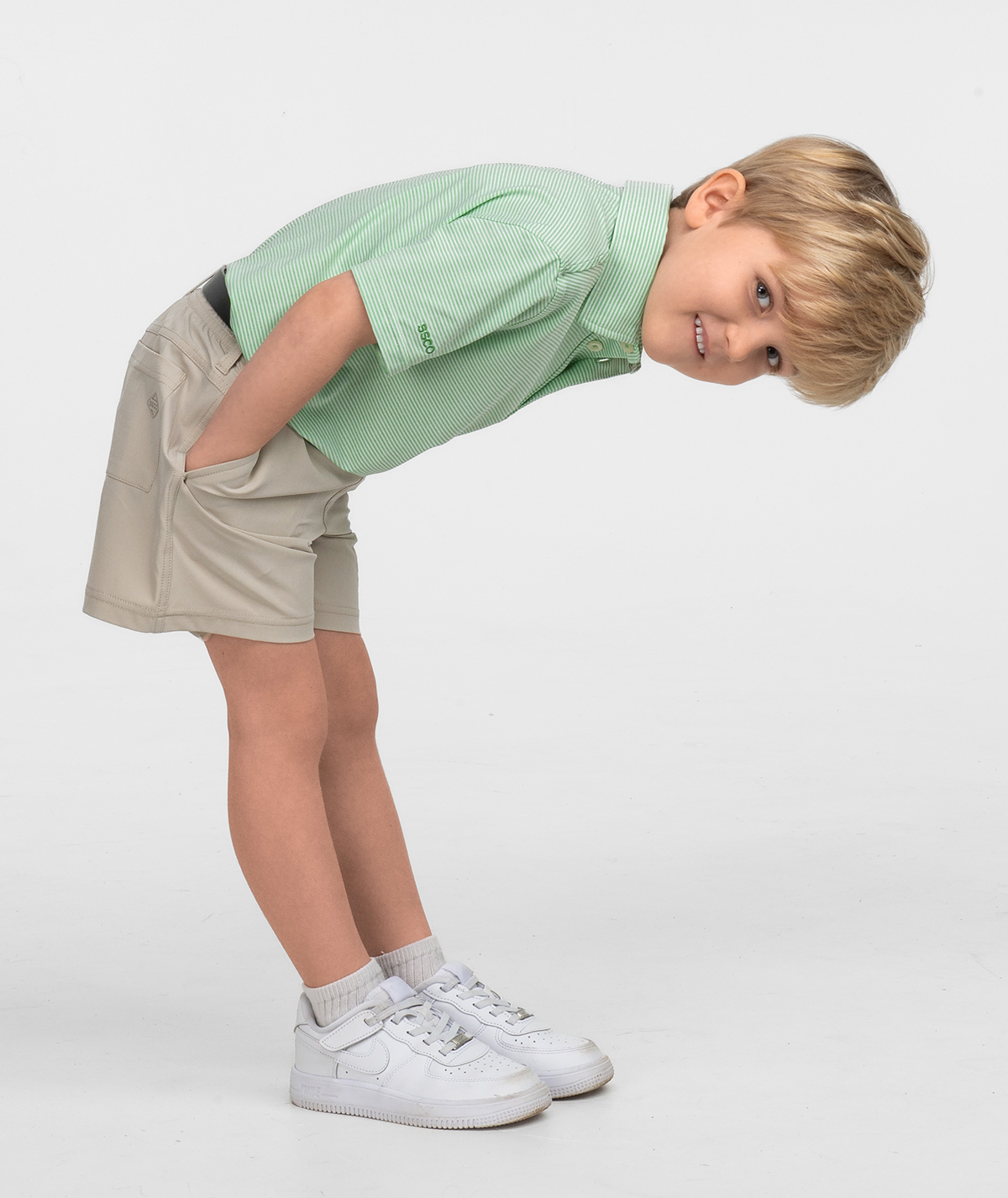 Youth Boys Heather Madison Polo - Fairway - Image 2