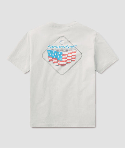 USA Pong Tee SS - Oyster - image 1