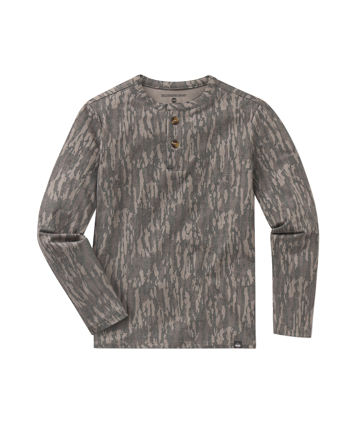 Boys Max Comfort Henley LS - Tree Bark - image 1