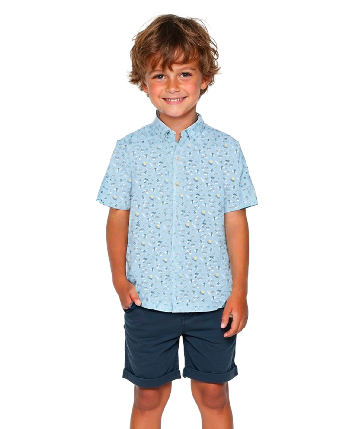 Boys Boats N Coves Baja Shirt SS - Boats N Coves - image 1