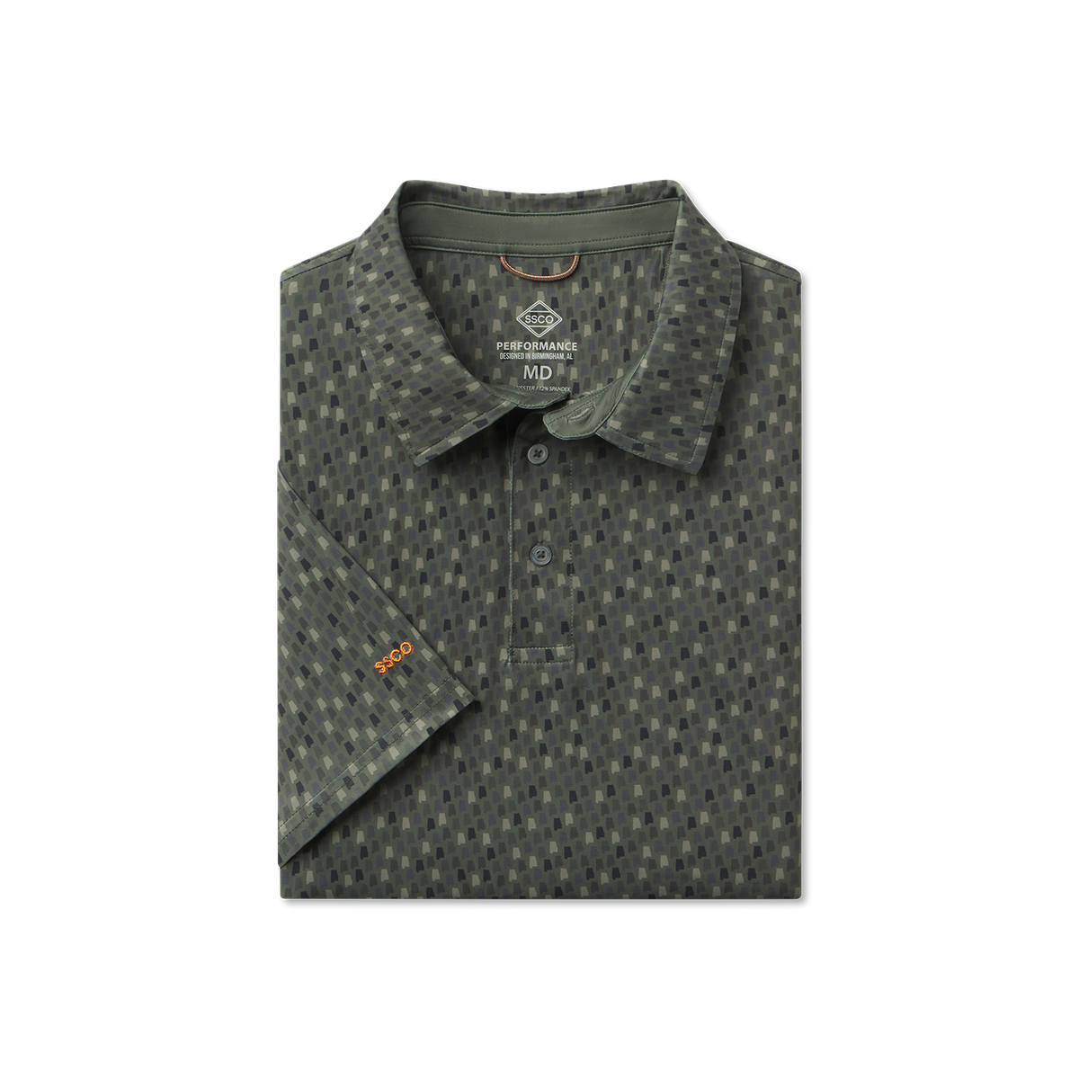 Southern Sportsman Printed Polo - Talladega Pine - image 1