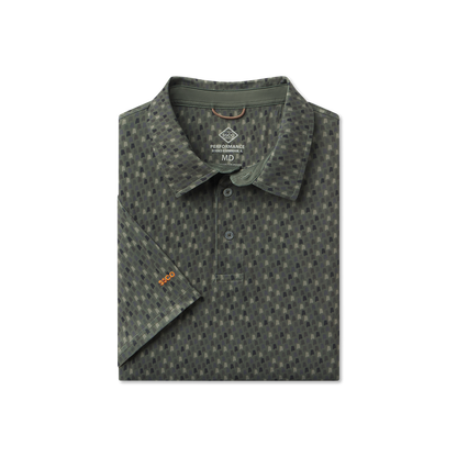 Southern Sportsman Printed Polo - Talladega Pine - image 1