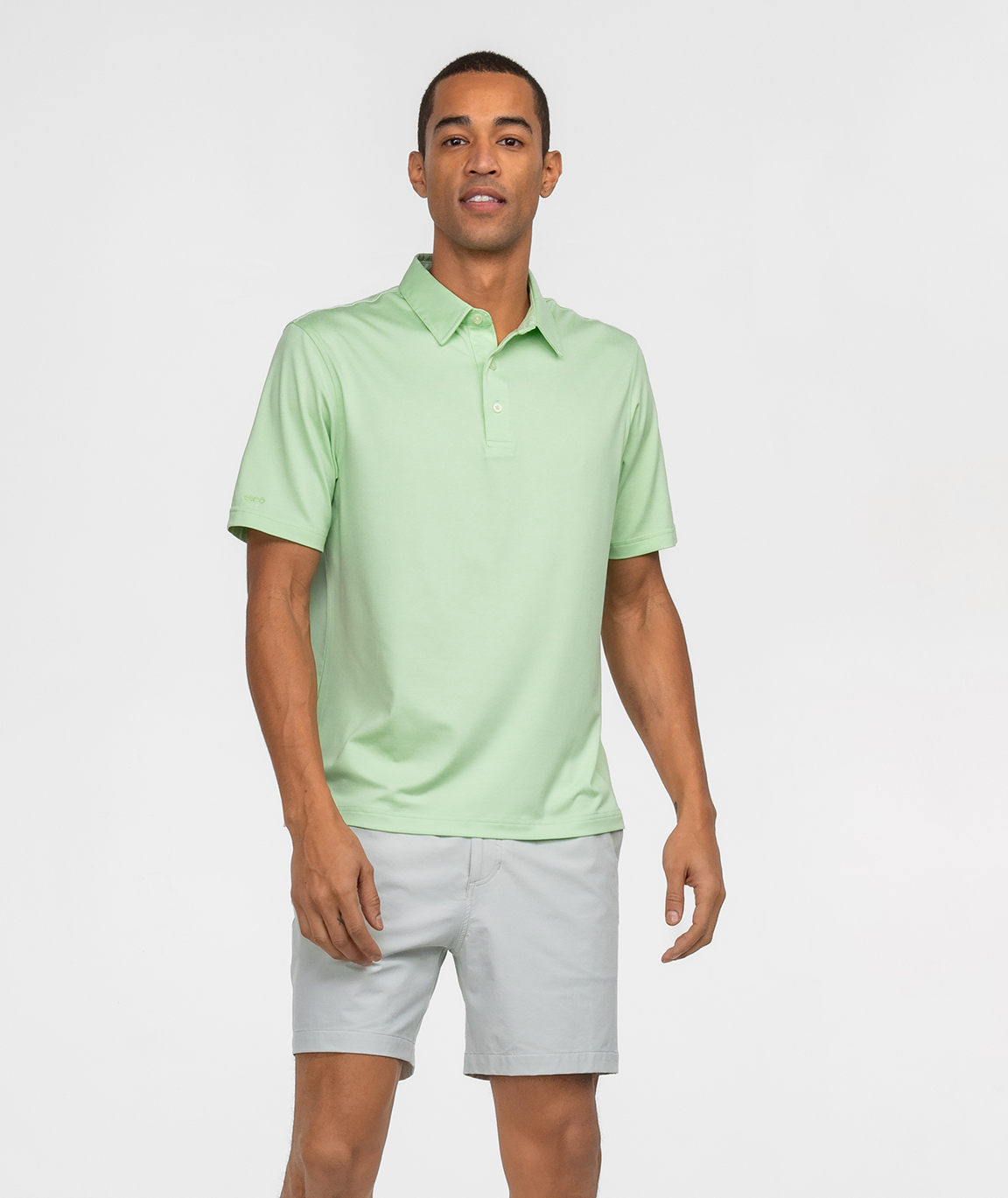 Grayton Heather Polo - Vapor Green - Image 2