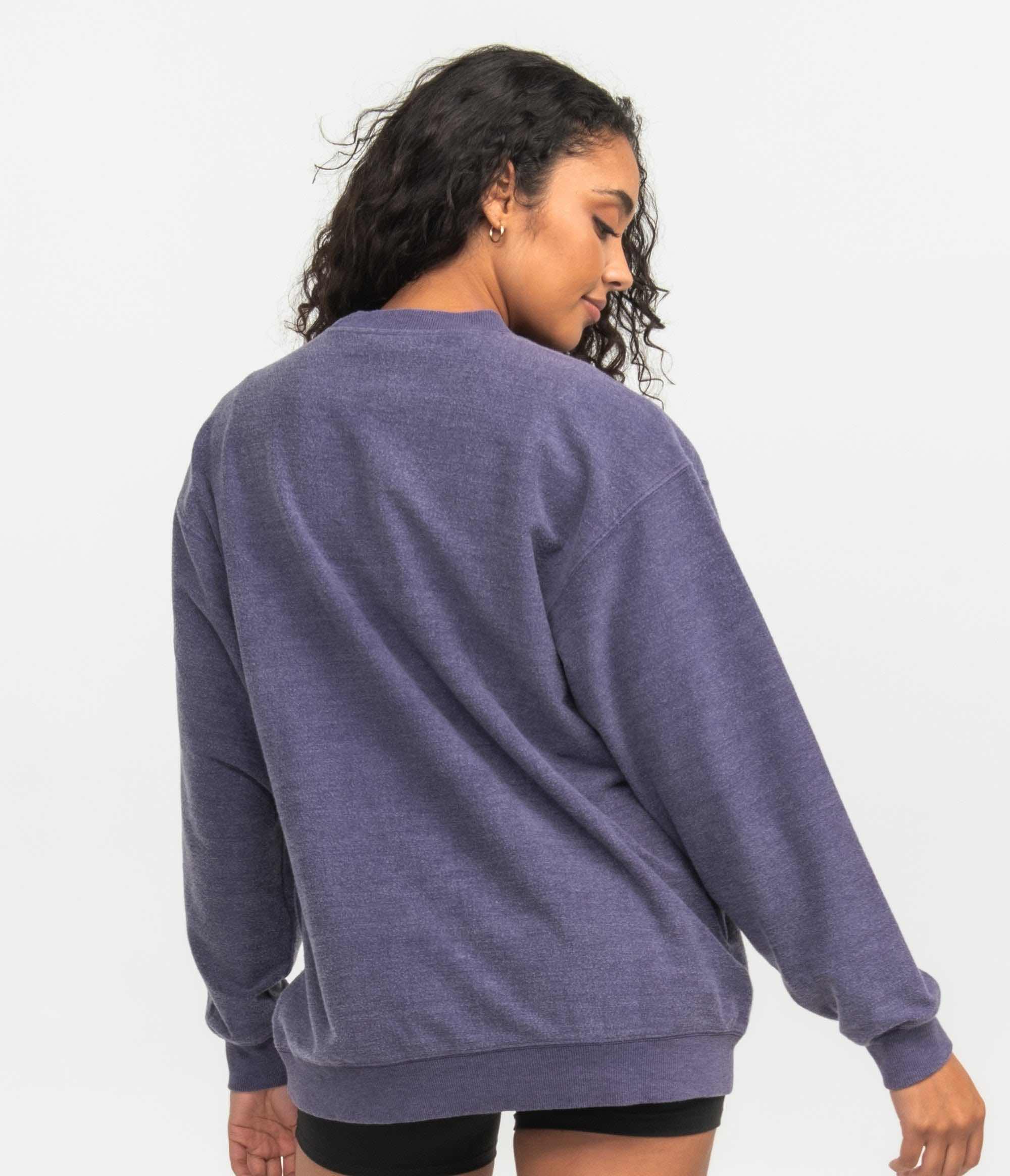 Washed Fleece Sweatshirt - Mulberry Wine - Image 2