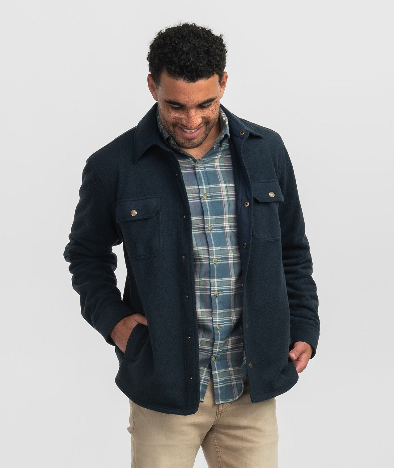 Stretch Twill Shacket - Eclipse - Image 2