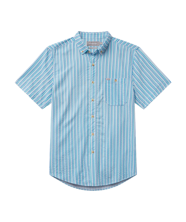 Clubhouse Seersucker Baja Shirt SS - Coastal Breeze – SSCO