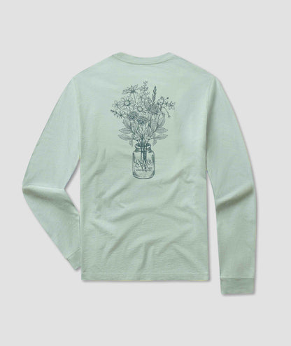 Fall Bloom Tee LS - Cool Mint - Image 1