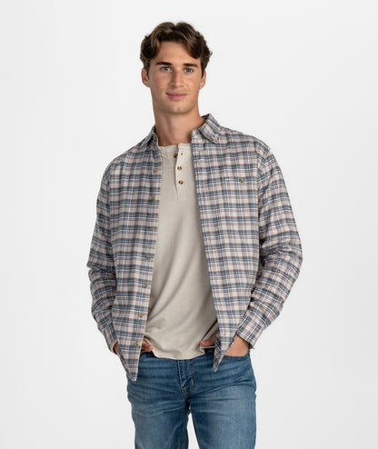 Covey Stretch Flannel LS - Browning - Image 1