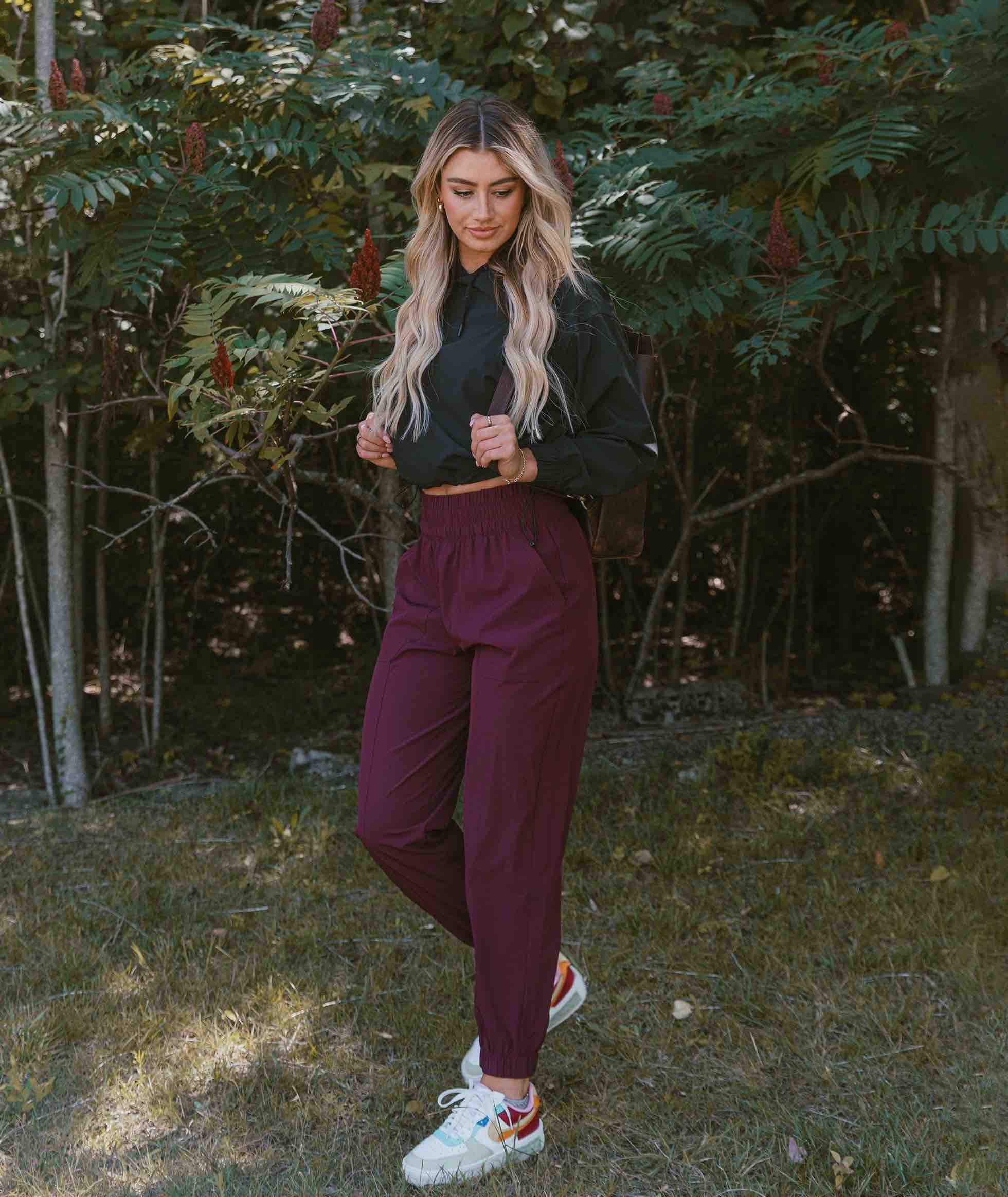 Hybrid Joggers - Bordeaux - Image 2