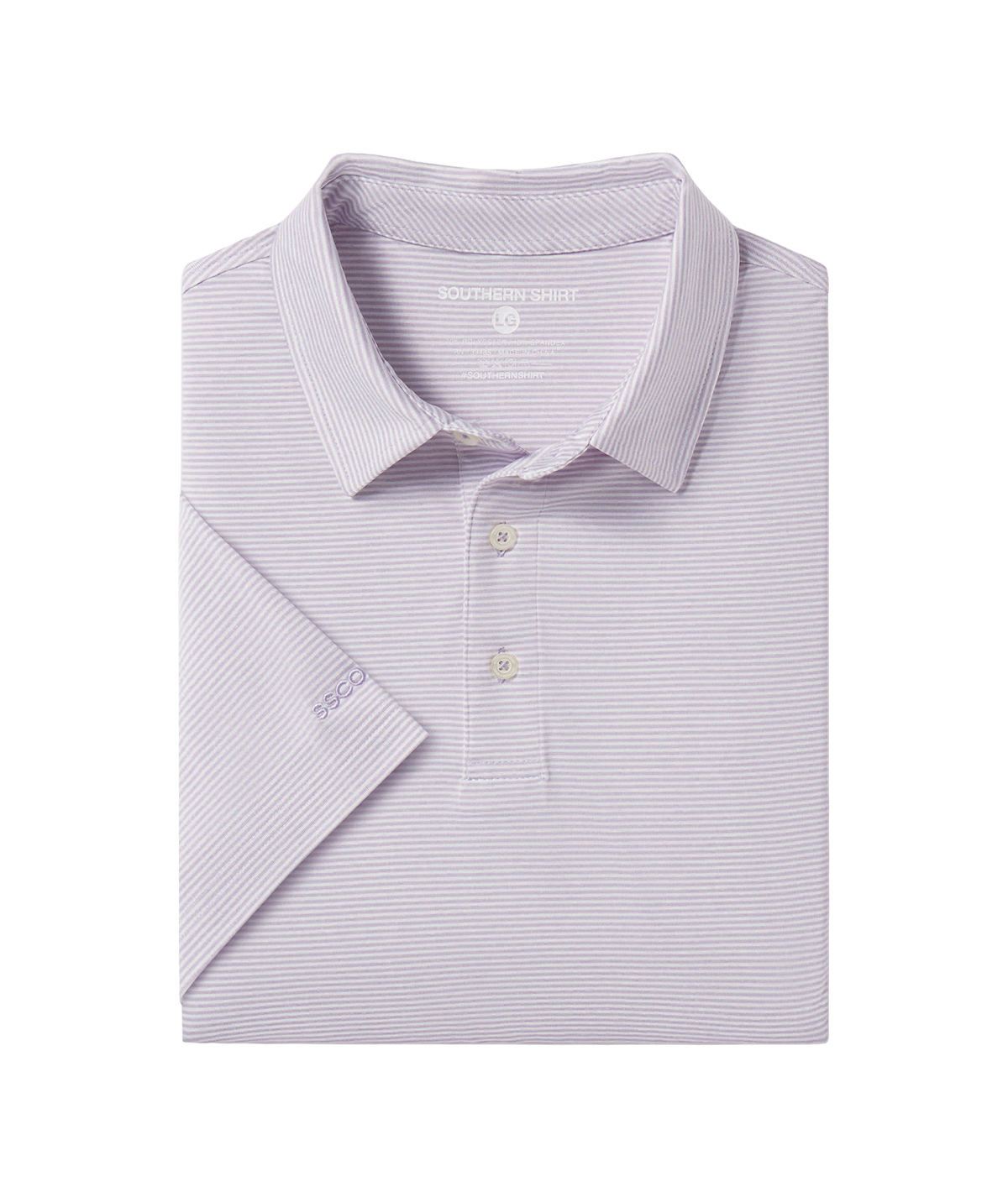 Heather Madison Stripe Polo - Orchid Petal - Image 1