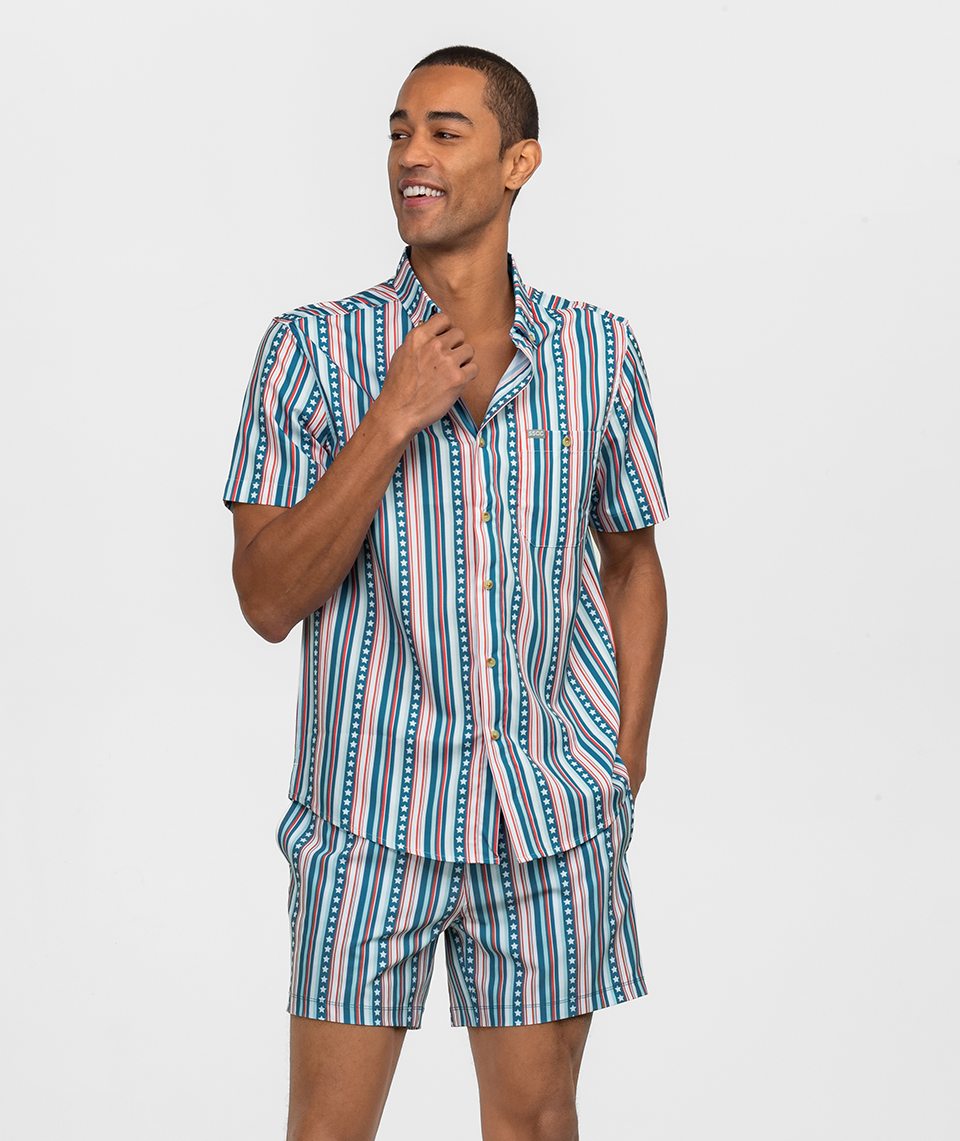 Victory Stripes Baja Shirt SS - Victory Stripes - Image 1