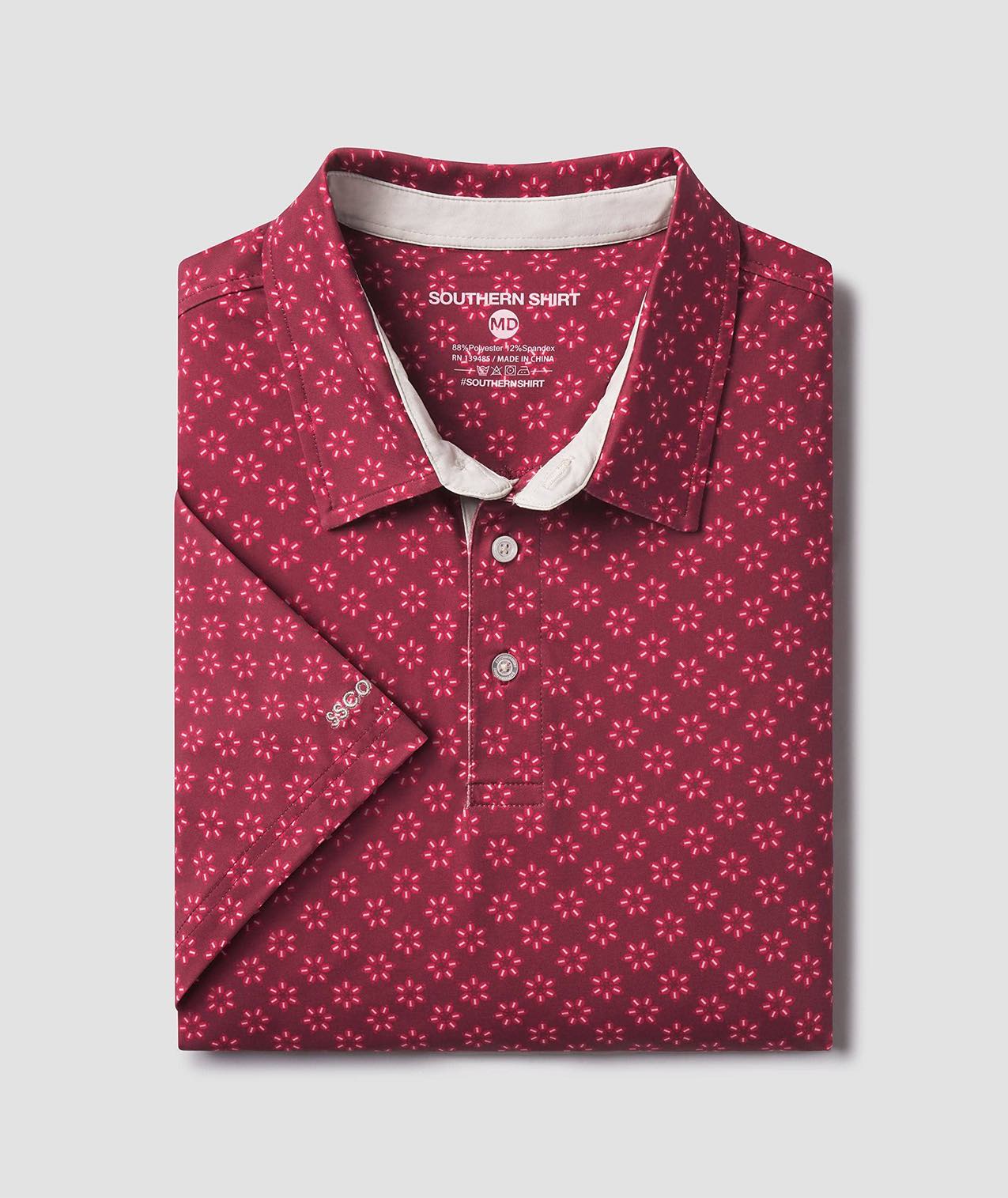 Down Set Hut Printed Polo - Capstone - Image 1