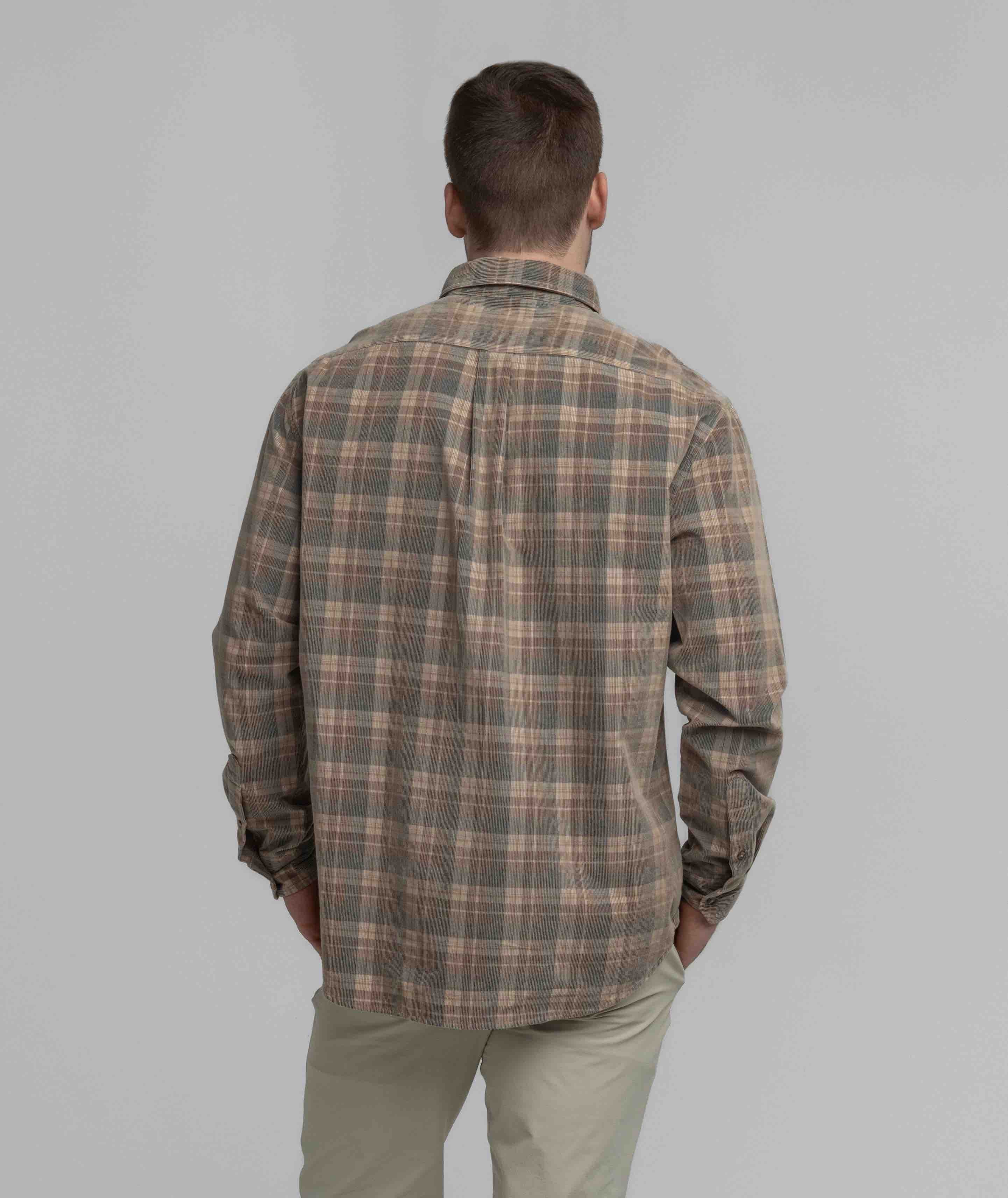 Braxton Lightweight Cord Flannel - Boulder - Image 3