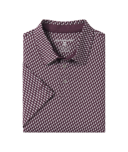 Bell Yeah Printed Polo - Wild Ginger - Image 1