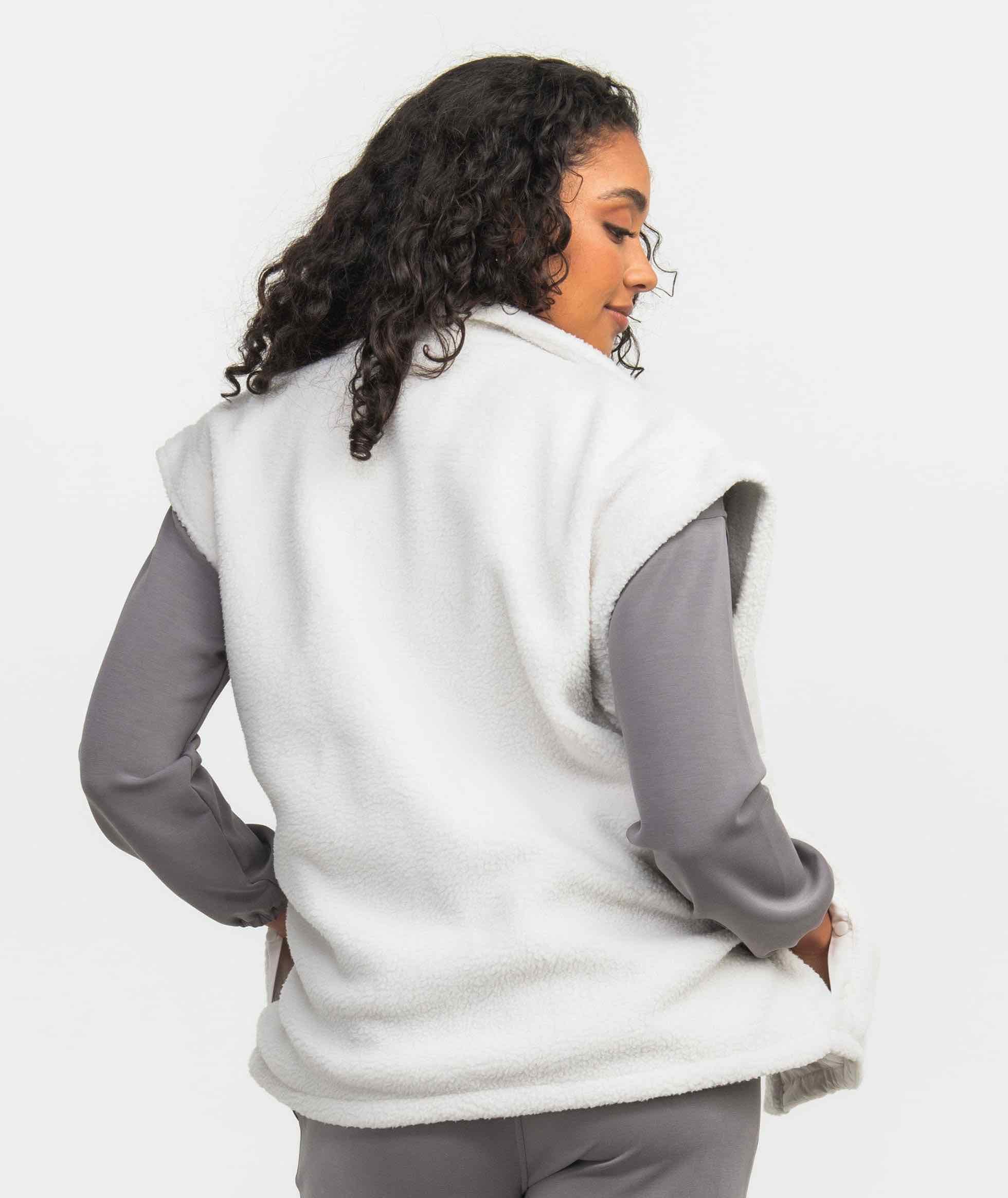 Reversible Fleece Vest - Stone - Image 3