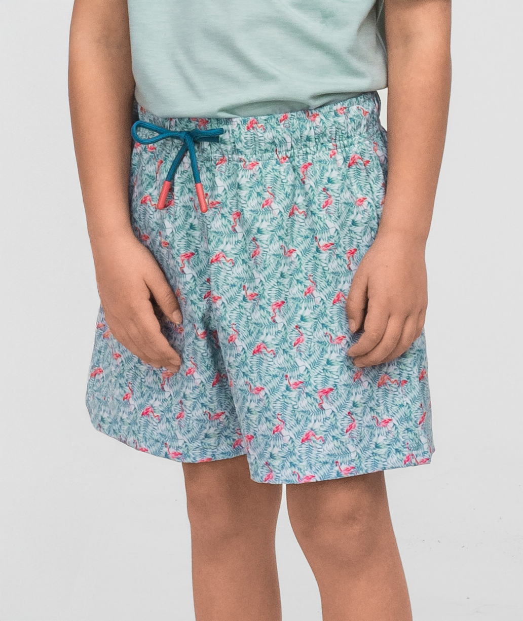 Boys Lets Flamingle Swim Shorts - Lets Flamingle - Image 2