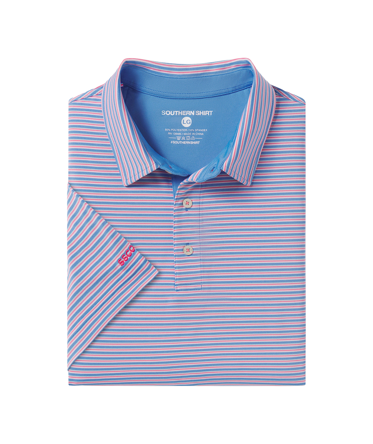 Crestline Stripe Polo - Rocket Pop - Image 1