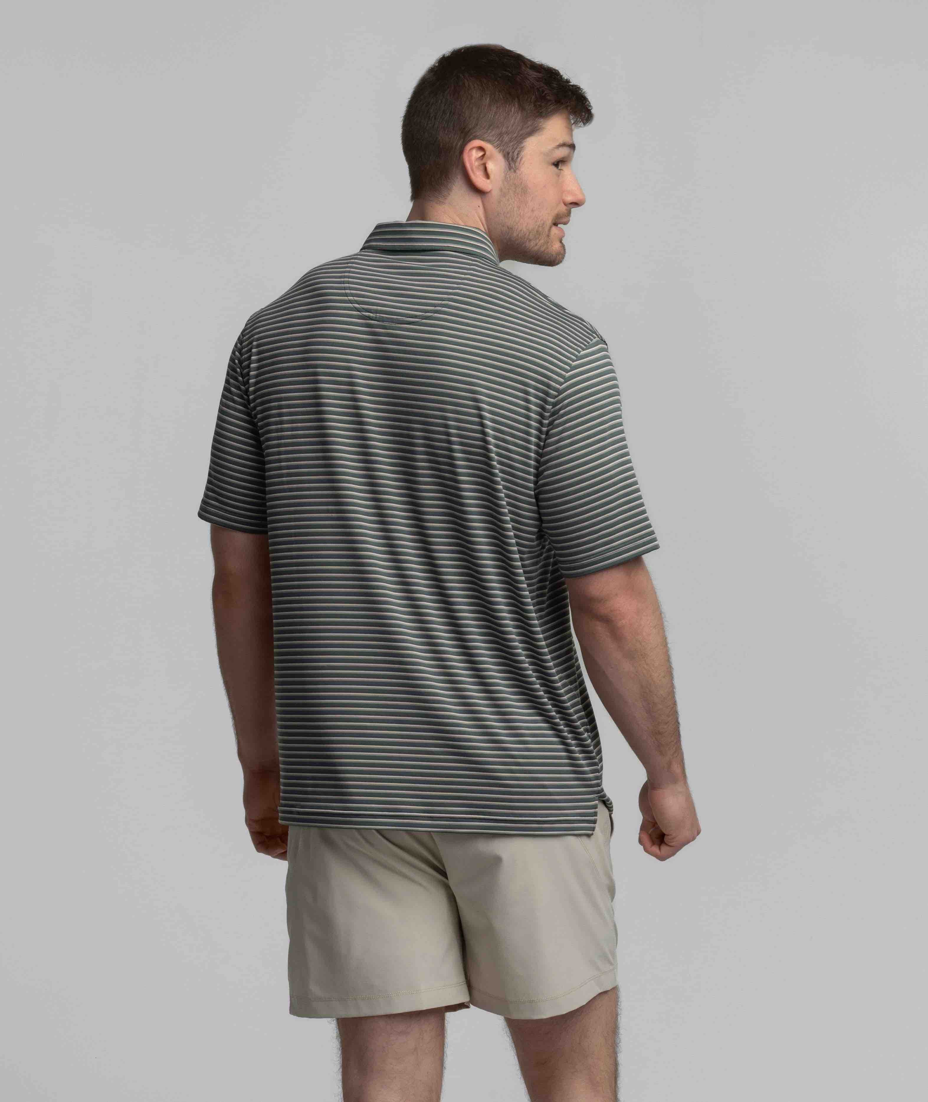 Crestline Stripe Polo
