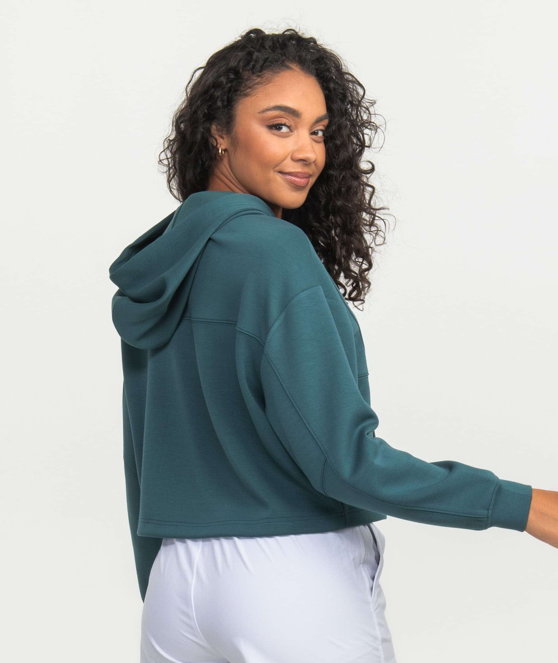 Panelled Performance Hoodie - Balsam - Image 2