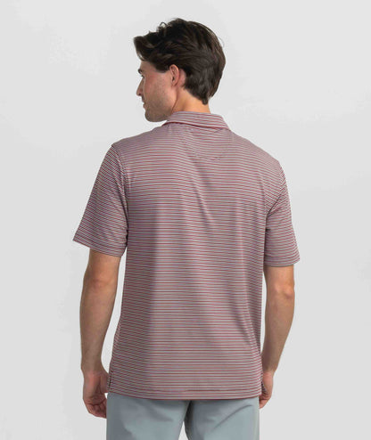 Scoreboard Stripe Polo - Red Coal - Image 4