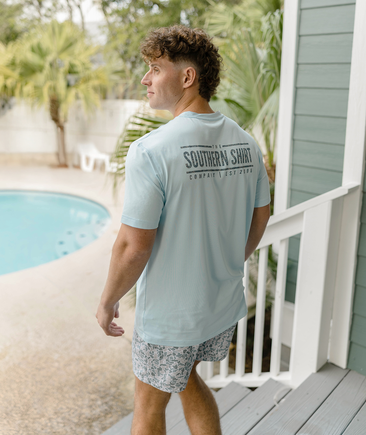 Camo Badge Performance Tee SS - Skyway - Image 3