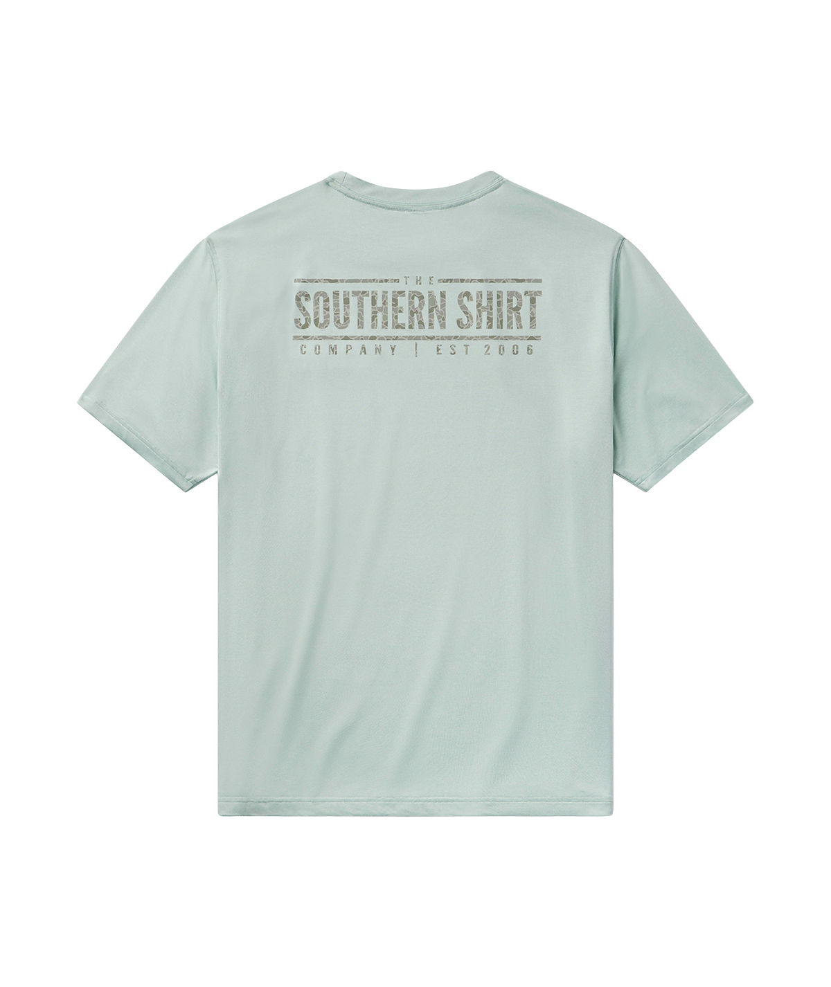 Camo Badge Performance Tee SS - Dusty Green - Image 1