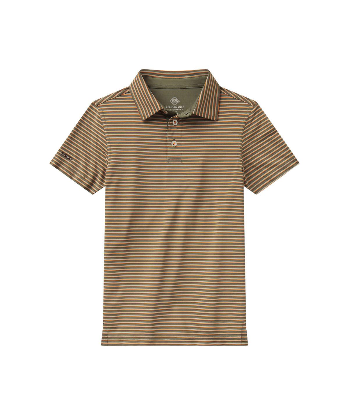 Boys Crestline Striped Polo - Marshland - image 2