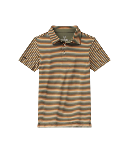Boys Crestline Striped Polo - Marshland - image 2