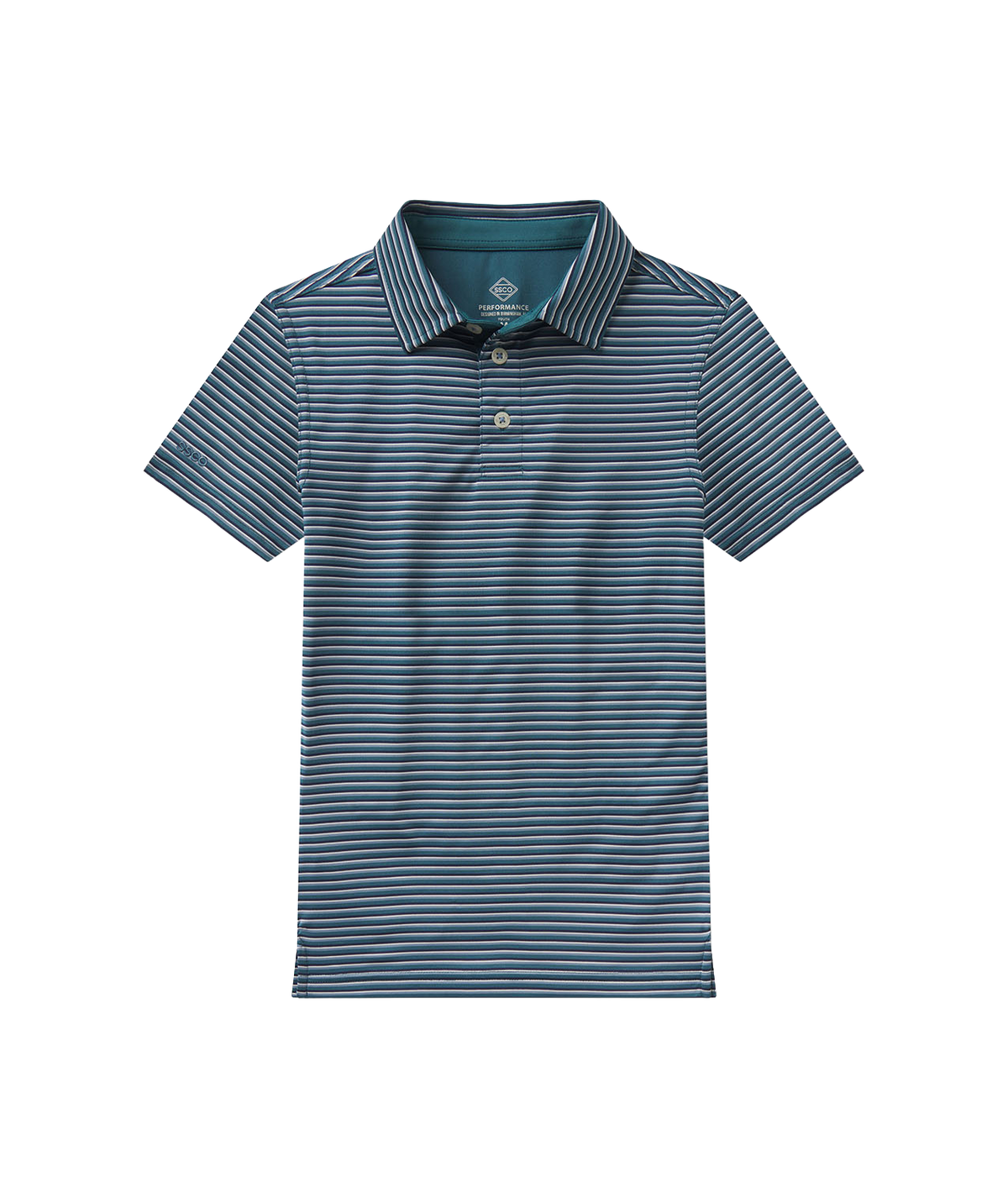 Boys Crestline Striped Polo - Deep Harbor - image 2
