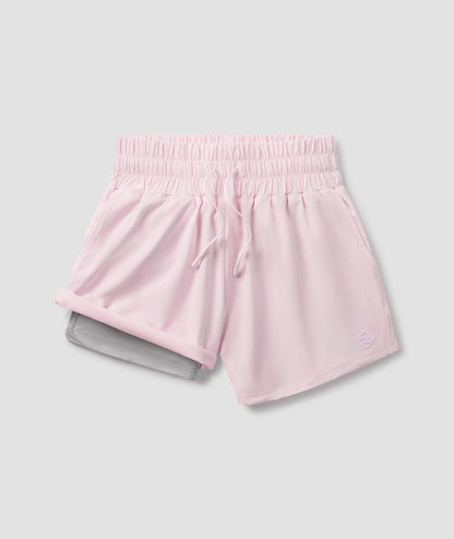 Womens Lined Hybrid Shorts - Blossom - Image 1
